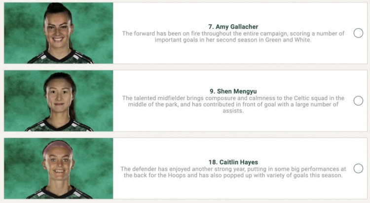 凯尔特人最佳候选：沈梦雨入围最佳女足球员，沈梦露入围最佳进球